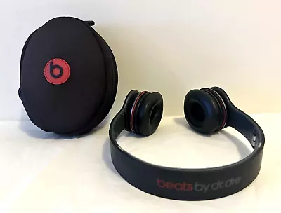 Beats By Dr Dre Solo HD Headphones (Black) Tested Work Great With Case No Cords • $19.99