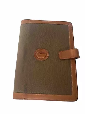 Dooney & Bourke Vintage Leather Planner Agenda Holder In Brown • $49.99