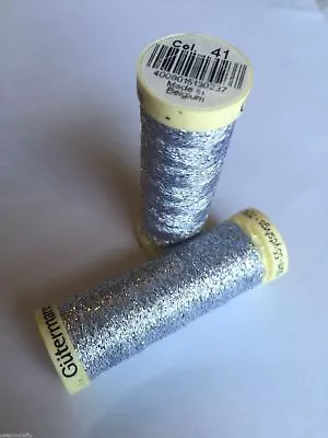 Gutermann Metallic Effect Thread Sparkling Glitter Thread 50m Reels - 12 Colours • £3.49