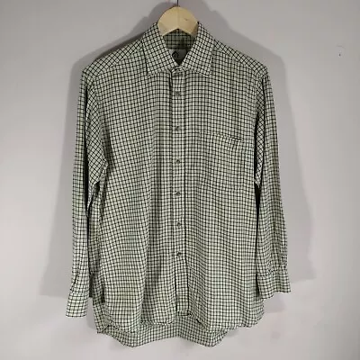 Fife Country Check Shirt Size 16R Beige Country Hunting Light Weight • £17.99