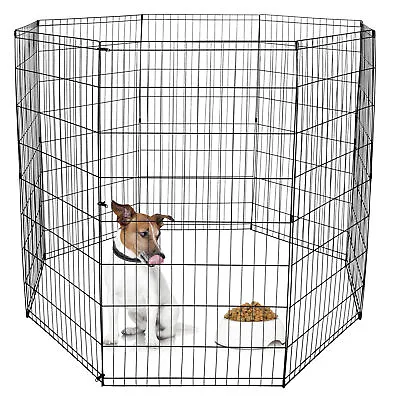 48 Inch 8 Panels Tall Dog Playpen Large Crate Fence Pet Play Pen Exercise Cage • $54.58