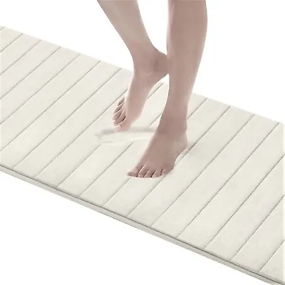 New IVORY 24”x58  Ultimate Performance MICRODRY Quilted Memory Foam HD Runner • $79.97