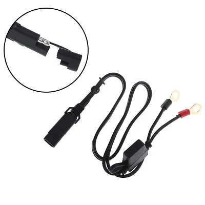 Motorcycle Battery Terminal Ring Connector Harness 12v Charger Y Adapter Ca-OR • $4.33