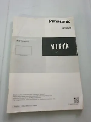 Panasonic Instructions Manual For Plasma TV TX-L32DT30B TX-L37DT30B • £9.99