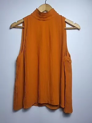 Zara Trafaluc Collection Orange Halter Neck Top Eur M/ Mex 28 • $9.90