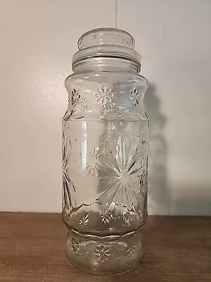 Vintage Planters Mr. Peanut Lidded Glass Jar  - 1980 • $8