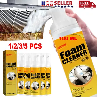Multi-functional Foam Cleaner Cleaning Spray Powerful Stain Removal Kit 100ML US • $28.95