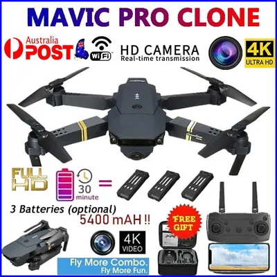 $39.65 • Buy 4K GPS Drone With HD Camera Drones WiFi FPV Foldable RC Quadcopter W/Battery AU