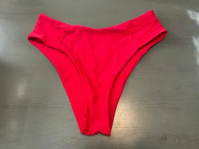 $2.99 • Buy Red Lined ZAFUL    Swimsuit Bikini Bottom Size 8