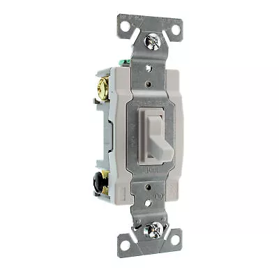 Eaton Cooper 1242-7w-sp-l Spec Grade Toggle Switch 4-way 15a 120/277v White • $7.50