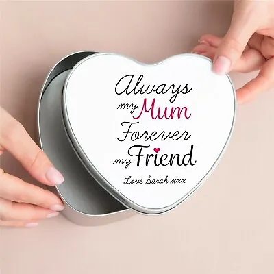 Personalised Always My Mum Memory Tin Gift Box Mother's Day Keepsake Gift • £17.99