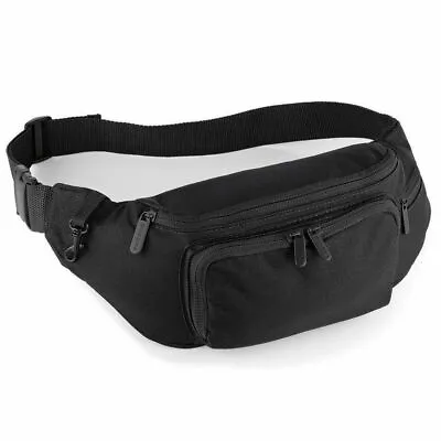 Quadra Belt Bum Bag Money Waist Fanny Pack Zip Strap Cross Body Shoulder Carry • £10.49