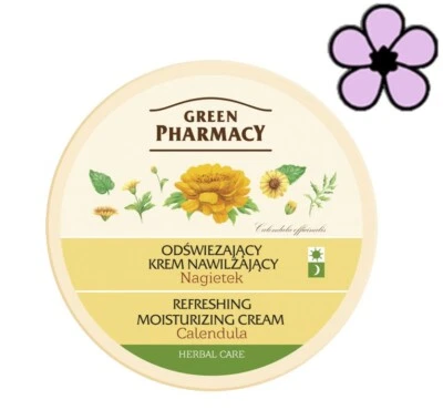 £6.49 • Buy GREEN PHARMACY FACE CREAM REFRESHING WITH CALENDULA FOR DRY SKIN 150 Ml