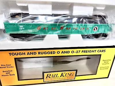 MTH Railking  #30-72183 Great Northern Gondola Wth Log Load -O Gauge- New & Box! • $41.64