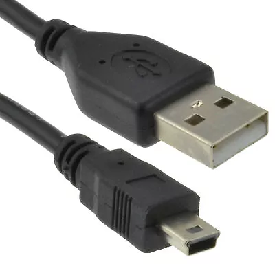 30cm USB Mini 2.0 24AWG Hi-Speed A To Mini-B 5 Pin Cable Power/Data Short   0.3m • £2.69