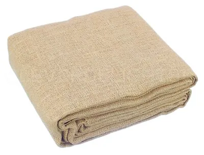 60  Burlap Fabric - 5 Yards - Natural Jute Burlap Fabric - 60 Inch Precut • $37.99