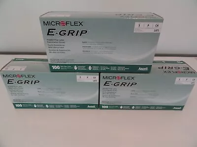 Microflex E-Grip L971 Powder-Free Latex Exam Gloves 100/Box Size SMALL • $15.95
