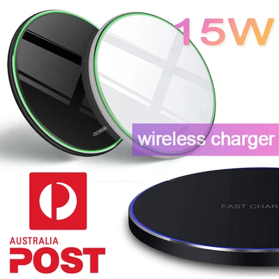 Qi Wireless Charger Charging Pad For IPhone14 13 12 11 Pro Max Plus X XR XS 8 • $4.95