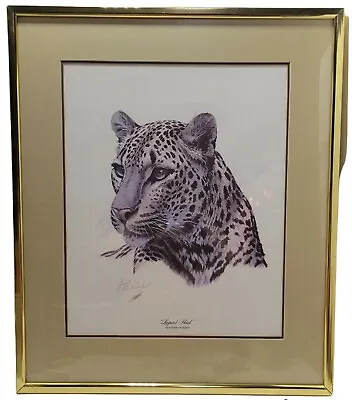 Vintage Large Guy Coheleach Leopard Head Print Framed And Matted Signed 23 ×27  • $69.99