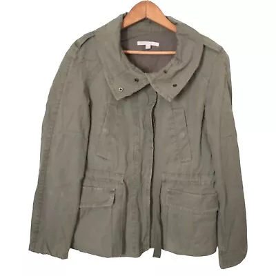 GAP Utility Jacket Khaki Womens XS Army Funnel Neck Grunge Punk Green Vintage  • £31.84