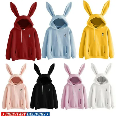 Kawaii Clothing Sweater Hoodie Harajuku Korea Rabbit Bunny Sweatshirt Ears • $22.42