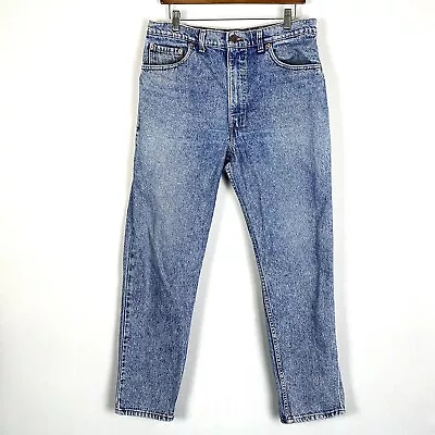 Vintage 80s 90s Mens 550 Acid Wash Denim Jeans 36x30 100% Cotton Stone Wash USA  • $34.99