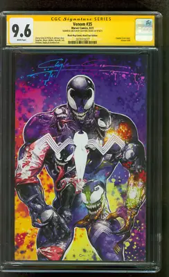 Venom 35 CGC 9.6 SS Crain Black Flag Road Tour Infinity Murder Signature 8/21 • $349.99