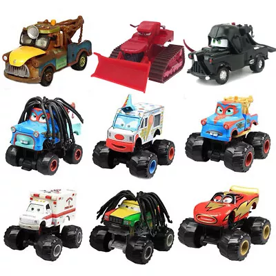 Cars Monster Truck Mater & Red Bulldozer Series Metal Toy Car 1:55 Kids Vehicle • $13.99