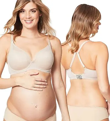 Cake Maternity Charley M Viva Women's Maternity Underwired Bra Nude 32C US/UK • £37.99