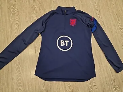 £24.99 • Buy BT Nike England Football Fleece Lined Half Zip Track Drill Top Jumper Size M S