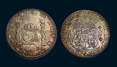 MEXICO. Charles III. 1764-Mo MF 8 Reales Coin Mexico City. KM 105 • $260