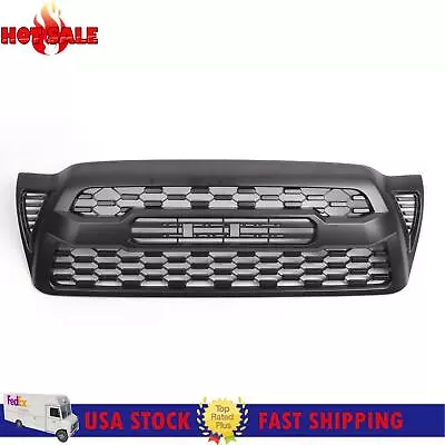$118.99 • Buy Matte Black Front Bumper Hood Grille Grill Fit For Tacoma 2005-2011 2009 2010