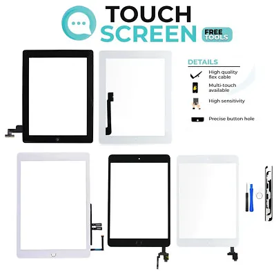 £10.99 • Buy For Apple IPad 2/3/4/5/6/7/8 Mini Air 2 Digitizer Touch Screen Replacement Glass