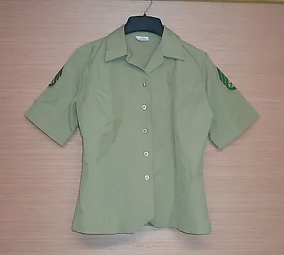 US Marine Corps Womens Short Sleeve Creighton Charlie Dress Uniform Shirt Sz 10L • $11.69