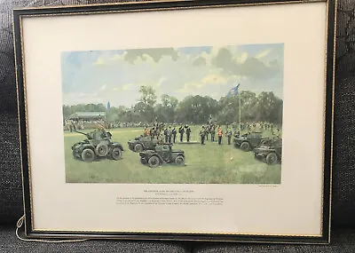 £140 • Buy Lionel Edwards The Cheshire Yeomanry Framed Print Eaton Hall 1959 Officers Names