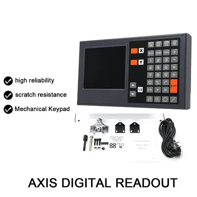 Digital Linear Scale 2 Axis Readout DRO Display Kit CNC Milling Lathe • $77