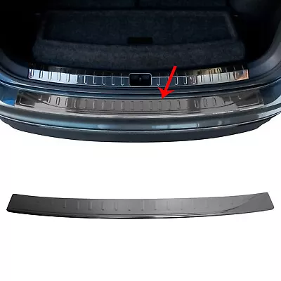 $74.90 • Buy Rear Bumper Trunk Sill Cover For VW Tiguan 2018-2022 Dark Chrome Stainless Steel