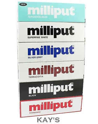 Milliput Epoxy Putty Direct Standard Terracotta Grey Black White Turquoise Blue  • £29.67