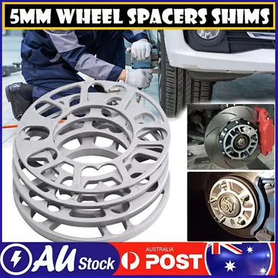 3-10mm Alloy Aluminum Wheel Spacers Shims Spacer For 4/5/6 Stud Car Universal • $15.49