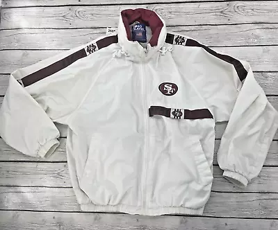 Pro Player San Francisco 49ers NFL Jacket Men M Full Zip Windbreaker 90s Vintage • $84.95