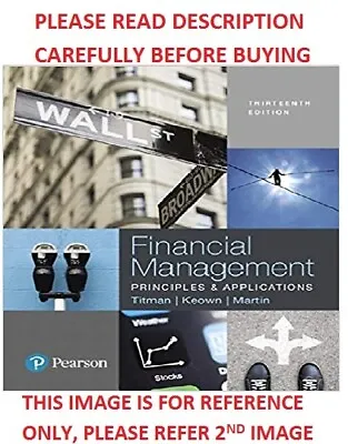 $45.31 • Buy Financial Management By Titman 13th International Softcover Edition Same Book