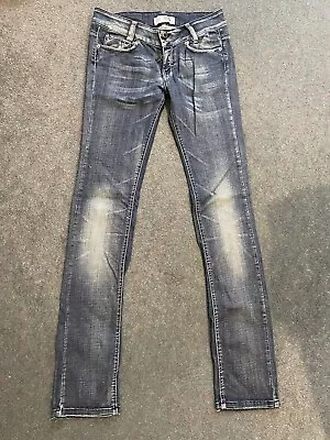 Zara TRF Mid-2000’s Skinny Ultra Low Rise Jeans Size EUR 38 / UK 10 • £15