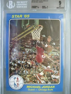 1984-85 Star Court Kings 5x7 #26 Michael Jordan XRC Rookie BGS 9 9/9/9/8.5 TRC • $45498.98