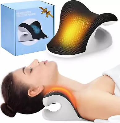 Heated Neck Stretcher With Magnetic Therapy Pillowcase Neck And Shoulder Relaxe • $45.85