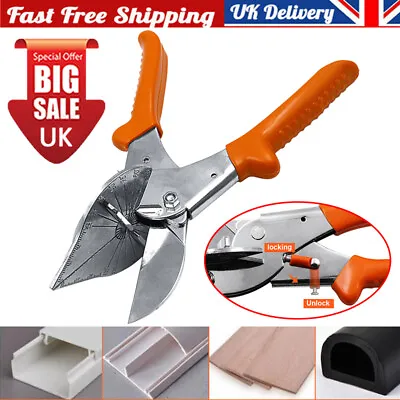 £12.96 • Buy 45° -135° Multi Angle Pipe Scissor Wire Trunking PVC Mitre Trim Cutter Hand Tool