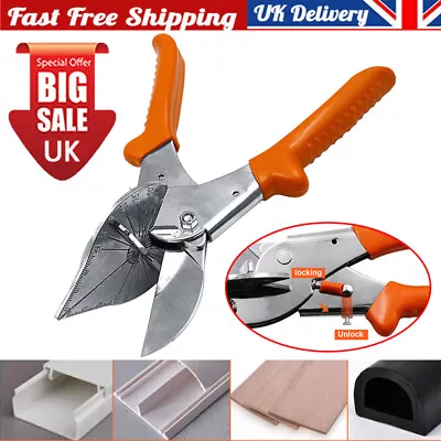 45° -135° Multi Angle Pipe Scissor Wire Trunking PVC Mitre Trim Cutter Hand Tool • £14.99