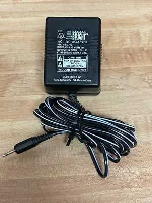 MIGHTY BRIGHT AC-DC ADAPTER MODEL MBA-700 IN:120V AC 60Hz 4W OUT:5V DC 300mA #21 • $15.99