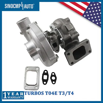 T3/T4 T04E V-BAND Turbocharger Turbo .63 A/R 73 Trim Internal Wastegate 420+ HP • $106.39