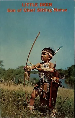 Mitchell South Dakota Little Deer Son Of Chief Sitting Horse Bow Arrow Postcard • $3.99