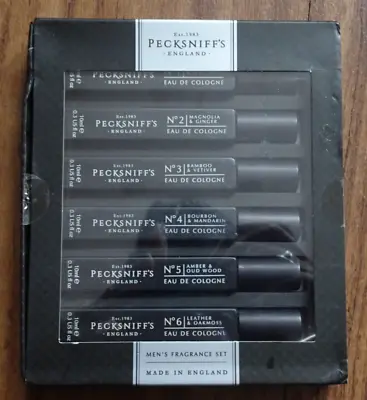 Rare PECKNIFF's 6 X 10ml Eau De Cologne Men's Fragrance Set- Cost £50 • £24.99